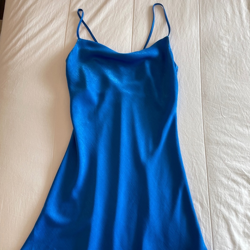 Blue Slip Dress